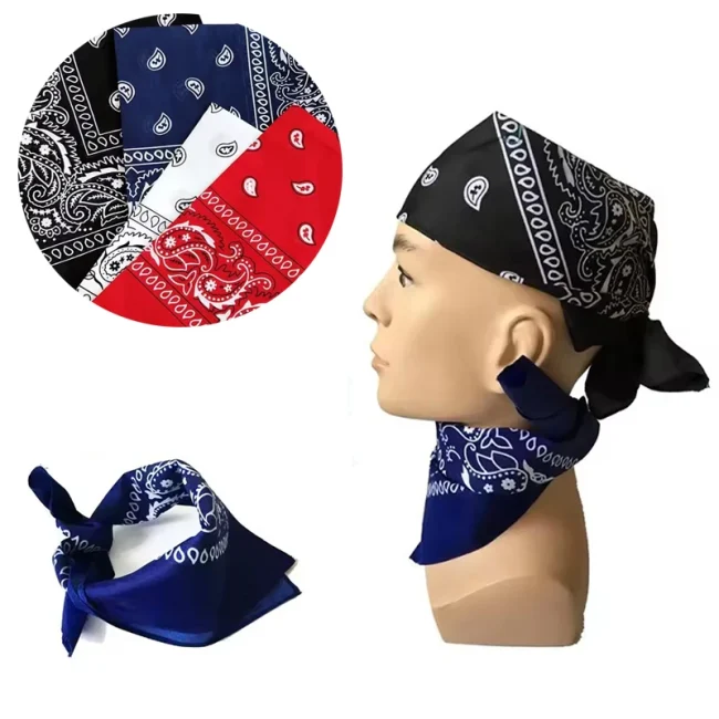 Summer Hiking Headscarf Multi-purpose Mask Handkerchief Bohemian Style Printed Headscarf Hip-hop Headscarf