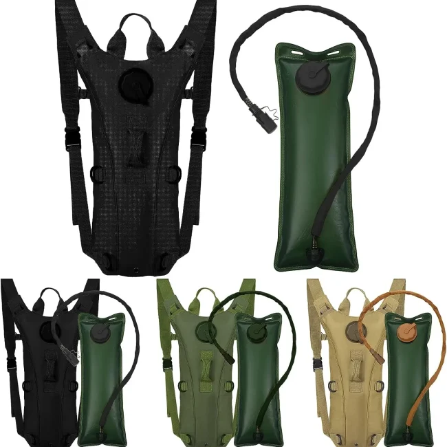 Sport Hydration Pack Backpack Water-proof Nylon Water Bag with 3 Liter Bladder for Hiking Cycling Climbing